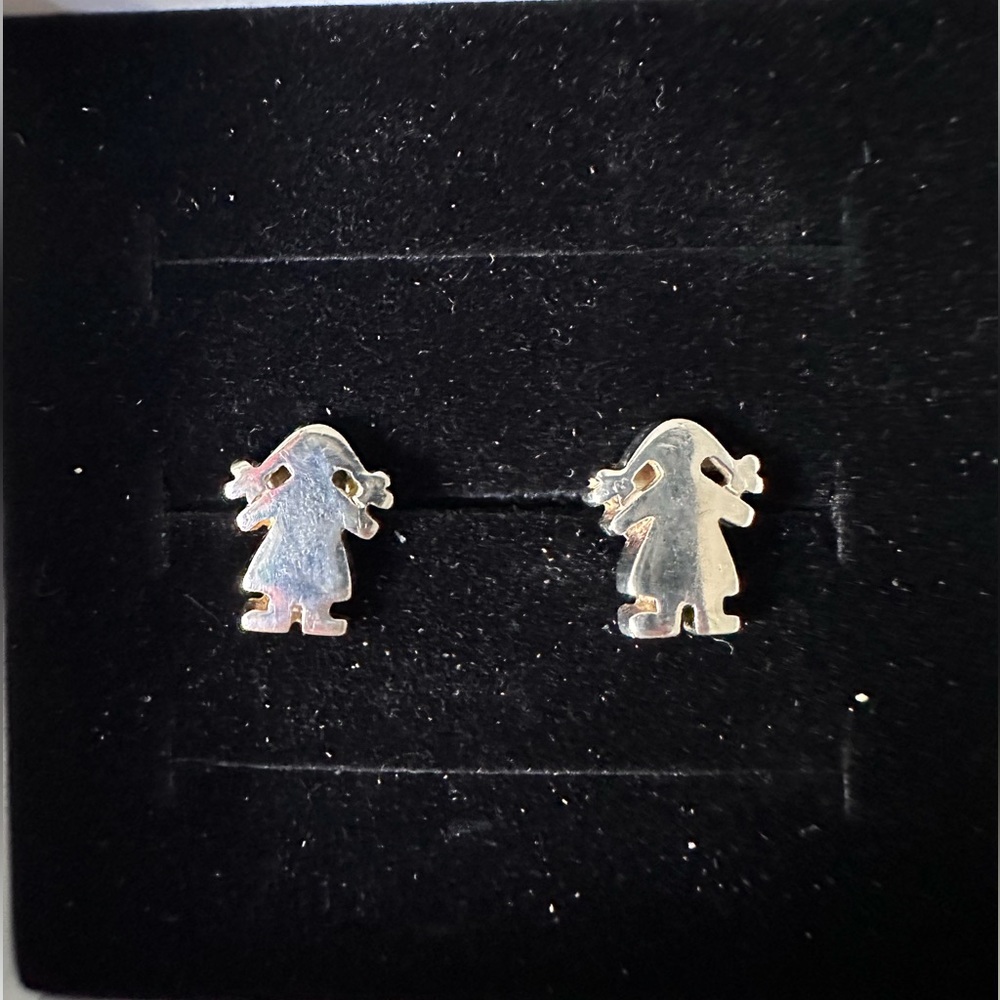 TOUS Sweet Dolls earrings in sterling silver.